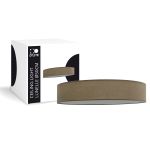 D'Lite Luce da soffitto Lunelle 50cm Tessuto Marrone | Adatto Per 3x E27 