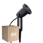 Confezione Multipack 6x Nordlux Punta Light Aluminium Nero | Adatto per GU10